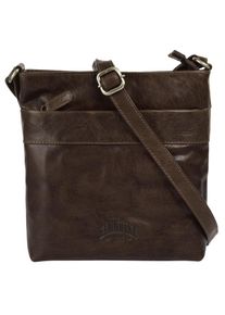 KLONDIKE 1896 Damen Umhängetasche, braun, Leder, vintage, Taschen, echt Leder