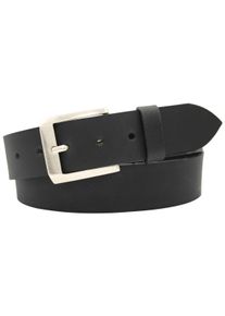 AnnaMatoni Damen Ledergürtel, schwarz, klassisch,modisch, Gr. 110, unifarben, Rindsleder, Gürtel, in Used-Optik