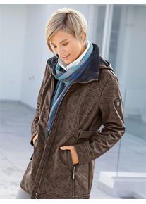 Casual Looks Damen Softshelljacke, braun, Gr. 20, unifarben, 94% Polyester, 6% Elasthan, Jacken