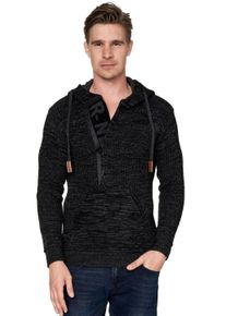Rusty Neal Herren Kapuzensweatshirt, grau, casual, Gr. XXXL, mehrfarbig, 70% Polyacryl, 30% Baumwolle, Sweatshirts, mit stylischem Ausschnitt