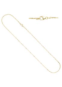 Jobo Damen Goldkette, Gelbgold 333, L: 45cm, gold, Gelbgold 333, Halsketten, 333 Gold 45 cm 1,3 mm