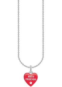 Thomas Sabo Damen Kette mit Anhänger "Best-Friends-Anhänger, KE2237-007-10-L45V", 45, Silber 925 (Sterlingsilber), bunt, Silber 925 (Sterlingsilber),