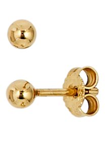 Jobo Damen Paar Ohrstecker "Kugel", Gelbgold 333, gold, Gelbgold 333, Ohrringe, 333 Gold