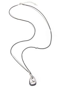 Firetti Damen Lange Kette "Halsschmuck schwarz weiß Optik", Metall, L: 84,5cm, schwarz, Metall, Halsketten