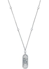Michael Kors Damen Kette mit Anhänger "Schmuck Geschenk Silber 925 Halsschmuck PAVÉ EMPIRE LINK, MKC1729CZ", Silber 925 (Sterlingsilber), L: 45,5cm,