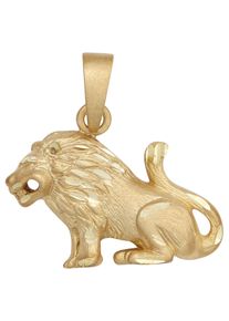 Jobo Damen Sternzeichen-Anhänger "Sternzeichen Löwe", Silber 925 (Sterlingsilber), gold, Silber 925 (Sterlingsilber), Schmuckanhänger, 925 Silber