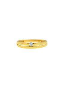 Adelia´s ADELIA ́S Damen Fingerring "333 Gold Ring mit Zirkonia", 48, Gelbgold 333, gold, Gelbgold 333, Fingerringe, Goldschmuck für Damen