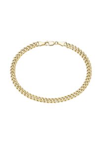 Luigi Merano Armband "Panzerarmband, enge Gliederung, Gold 585", 19cm, Gelbgold 585, gold, Gelbgold 585, Armbänder