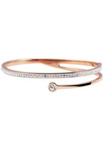 Adelia´s ADELIA ́S Damen Edelstahlarmband "Damen Armband aus Edelstahl mit Similisteine", Edelstahl, rosa, Edelstahl, Armbänder