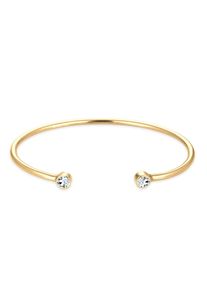 Elli Damen Armreif "Armreif Trend Kristalle 925 Silber", 17cm,mit Stein, Silber 925 (Sterlingsilber), gold, Silber 925 (Sterlingsilber), Armbänder