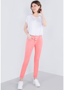 Please Jeans Damen 5-Pocket-Jeans "P78A", orange, casual, Gr. XL, unifarben, Twill, Obermaterial: 98% Baumwolle, 2% Elasthan, Jeans, Crinkle Optik