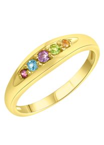 Firetti Damen Fingerring "Schmuck Geschenk Silber 925 Silberring Multi", 19, Silber 925 (Sterlingsilber), 2mm, bunt, Silber 925 (Sterlingsilber),