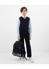 Gulliver Herren Stoffhose, blau, casual, Gr. 152, unifarben, 60% Polyester, 38% Viskose, 2% Elasthan, Hosen, mit geradem Schnitt