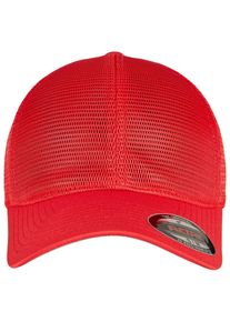 Flexfit Damen Flex Cap "Flexfit Unisex Flexfit 360 OMNIMESH CAP", rot, casual, Gr. L, unifarben, 96% Polyester, 4% Elasthan, Caps