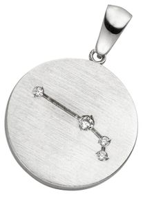 Jobo Damen Sternzeichen-Anhänger "Sternzeichen Widder", Silber 925 (Sterlingsilber), silber, Silber 925 (Sterlingsilber), Schmuckanhänger, 925 Silber