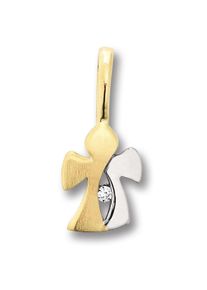 ONE ELEMENT Mädchen Ketten-Anhänger "Zirkonia Engel Anhänger aus 333 Gelbgold", Damen, Gelbgold 333, gold, Gelbgold 333, Schmuckanhänger, Damen Gold