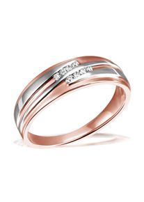 Goldmaid Damen Diamantring, 17, Rotgold 375, bunt, Rotgold 375, Fingerringe