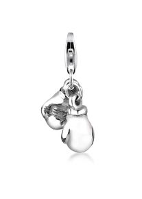 NENALINA Damen Charm-Einhänger "Boxhandschuhe Sport Trend Boxen 925 Silber", ohne Stein, silber, Silber 925 (Sterlingsilber), Charms