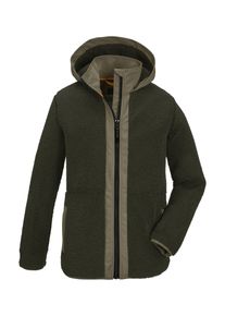 Killtec Kinder Fleecejacke "KOW 129 BYS FLC JCKT", grün, sportlich, Gr. 164, 100% Polyester, Jacken