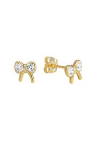 Vivance Damen Paar Ohrstecker "Masche", Gelbgold 375, gelb, Gelbgold 375, Ohrringe
