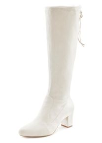 Lascana Damen Schlupfstiefel, Gr. 36, beige, Obermaterial: 100% Textilmaterial. Futter: 100% Textilmaterial. Decksohle: 100% Lederimitat. Laufsohle: