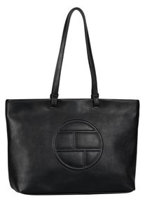 Tom Tailor Damen Shopper "Rosabel", schwarz, Polyurethan, Polyurethan (PU), bedruckt, clean, gepflegt, Strukturmuster, Taschen, aus weich genarbtem