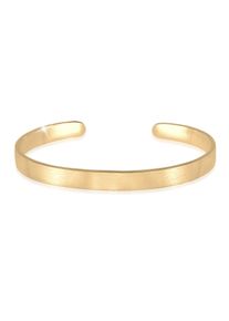 Kuzzoi Herren Armband "Herren Basic Bangle Matt 925 Silber", 19cm, ohne Stein, Silber 925 (Sterlingsilber), gold, Silber 925 (Sterlingsilber),