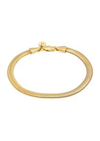 Elli Premium Damen Armband "Flach Elegant Schlangenkette 925 Silber", 16cm, ohne Stein, Silber 925 (Sterlingsilber), gold, Silber 925