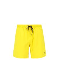 Herren Shorts "Alpha Industries Men - Shorts Basic Swim Short", gelb, Gr. S, Alpha Industries, Obermaterial/Futter: 100% Polyester, Hosen