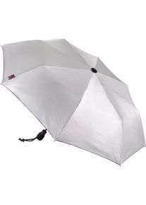 Euroschirm Trekkingschirm "light trek automatic, silber", silber, Bezug: 100% Polyester, uni, Regenschirme, kompakte Größe, integriertem Kompass im