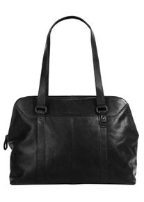 SPIKES & SPARROW Damen Shopper, SPIKES & SPARROW, schwarz, Leder, unifarben, leicht glänzend, Taschen, echt Leder