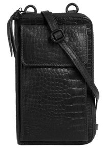 Betty Barclay Damen Umhängetasche, schwarz, Leder, Reptilienprägung, Taschen, echt Leder