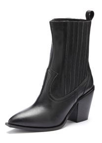 Lascana Damen Cowboy Boots, Gr. 38, schwarz, Obermaterial: 100% Lederimitat. Futter: 100% Textilmaterial. Decksohle: 100% Lederimitat. Laufsohle: