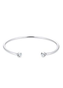 Elli Damen Armreif "Armreif Trend Kristalle 925 Silber", 17cm,mit Stein, Silber 925 (Sterlingsilber), weiß, Silber 925 (Sterlingsilber), Armbänder