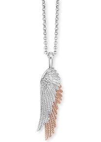 Engelsrufer Damen Kette mit Anhänger "Flügelduo, ERN-WINGDUO-BIB, ERN-WINGDUO-BIR", Silber 925 (Sterlingsilber), L: 50cm, rosa, Silber 925