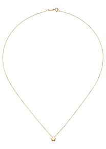 Jobo Damen Kette mit Anhänger "Stern", Gelbgold 375, L: 42cm, gelb, Gelbgold 375, Halsketten, 375 Gold 42 cm