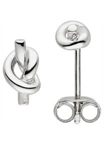 Jobo Damen Paar Ohrstecker "Knoten", Silber 925 (Sterlingsilber), silber, Silber 925 (Sterlingsilber), Ohrringe, 925 Silber
