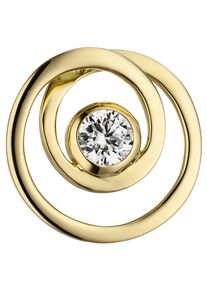 Jobo Damen Ketten-Anhänger "Anhänger rund", Silber 925 (Sterlingsilber), gold, Silber 925 (Sterlingsilber), Schmuckanhänger, 925 Silber vergoldet mit
