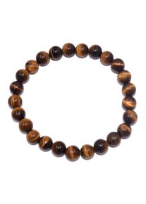 Firetti Damen Armband "Schmuck Geschenk Armschmuck Armkette Edelstein Farbstein Tigerauge", 18, Stein-Silikon, braun, Stein, Silikon, Armbänder, Made