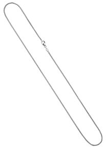 Jobo Damen Goldkette, Weißgold 585, L: 45cm, weiß, Weißgold 585, Halsketten, Zopfkette 585 Weißgold 1,8 mm 45 cm