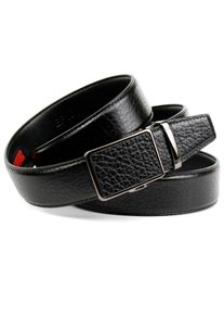 Anthoni Crown Damen Ledergürtel, schwarz, elegant,klassisch, Gr. 130, unifarben, Leder, Gürtel, Ledergürtel Extralang, Große Größen ab 110 cm