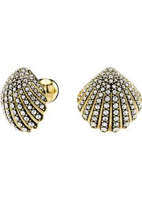 Swarovski Damen Paar Ohrstecker "Idyllia, Muschel, 5683970", Metall-Perlen, gold, Metall, Perlen, Ohrringe, mit Swarovski Kristall - mit Swarovski