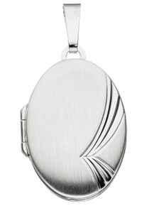 Jobo Damen Medallion-Anhänger "Anhänger Medaillon oval", Silber 925 (Sterlingsilber), silber, Silber 925 (Sterlingsilber), Schmuckanhänger, 925 Silber