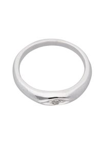 Adelia´s ADELIA ́S Damen Ketten-Anhänger "585 Weißgold Anhänger mit Diamant Ø 10,5 mm", 0.010 ct VVS = sehr sehr kleine Einschlüsse mit Diamant, Weißgold 585,