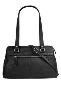 Betty Barclay Damen Umhängetasche, schwarz, Leder, leicht glänzend, Taschen, echt Leder