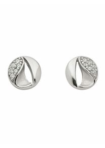 Adelia´s ADELIA ́S Damen Paar Ohrhänger "1 Paar 333 Weißgold Ohrringe / Ohrstecker mit Zirkonia", Damen, Weißgold 333, silber, Weißgold 333, Ohrringe, 333 Gold