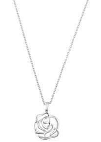 Amor Damen Kette mit Anhänger "Rose, 2034105", Silber 925 (Sterlingsilber), L: 45cm B: 1,2mm, silber, Silber 925 (Sterlingsilber), B:1,2mm, Halsketten