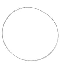 Jobo Damen Halsreif "Halskette 5-reihig", Edelstahl, L: 45cm, silber, Edelstahl, Halsketten, Edelstahl 45 cm
