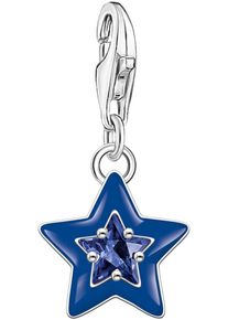 Thomas Sabo Damen Charm Stern "mit Steinen und Kaltemaille, 2039-041-13, 2043-496-7, 2044-041-14", bunt, Silber 925 (Sterlingsilber), Charms, mit