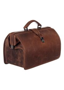 Damen Weekender "Montana", GreenLand Nature, braun, Büffelleder, used, vintage, Taschen, mit geräumigem Hauptfach